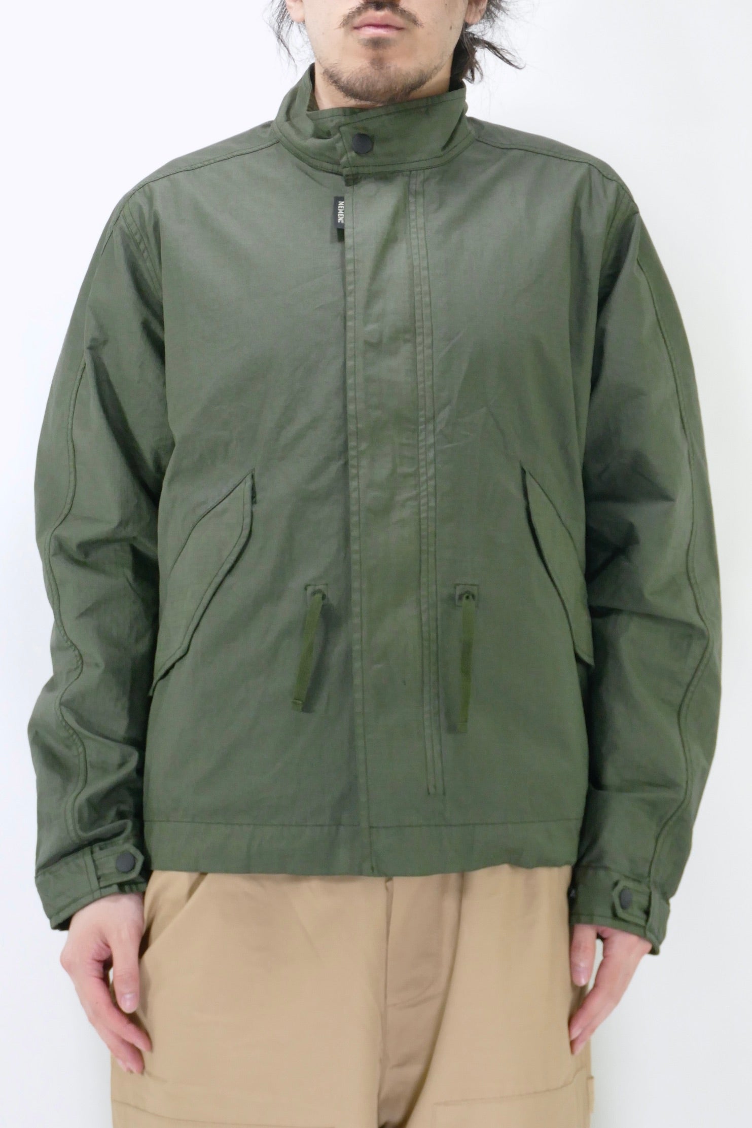 Nemen Blast Garment Dyed Jacket - Olive - Due West