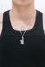 M.Cohen by MAOR Gudo Rectangle with Diamond Necklace - Silver