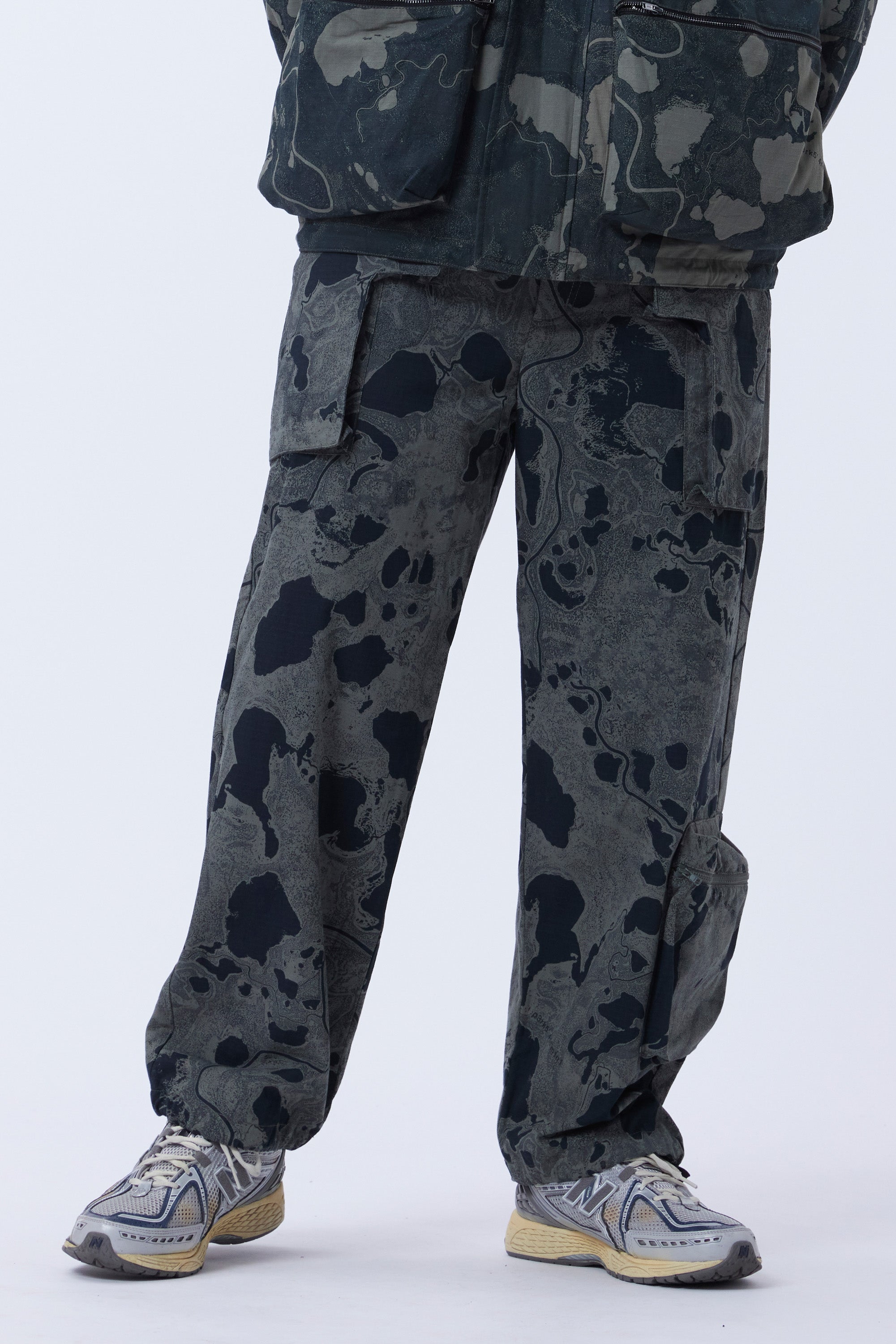 P.A.M. Geo Mapping Printed Pants - Pond - Due West