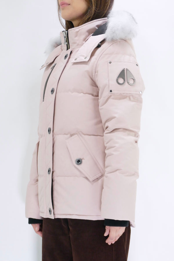 Moose Knuckles Womens Down Jacket 3Q Shearling - Dusy Rose/Natural