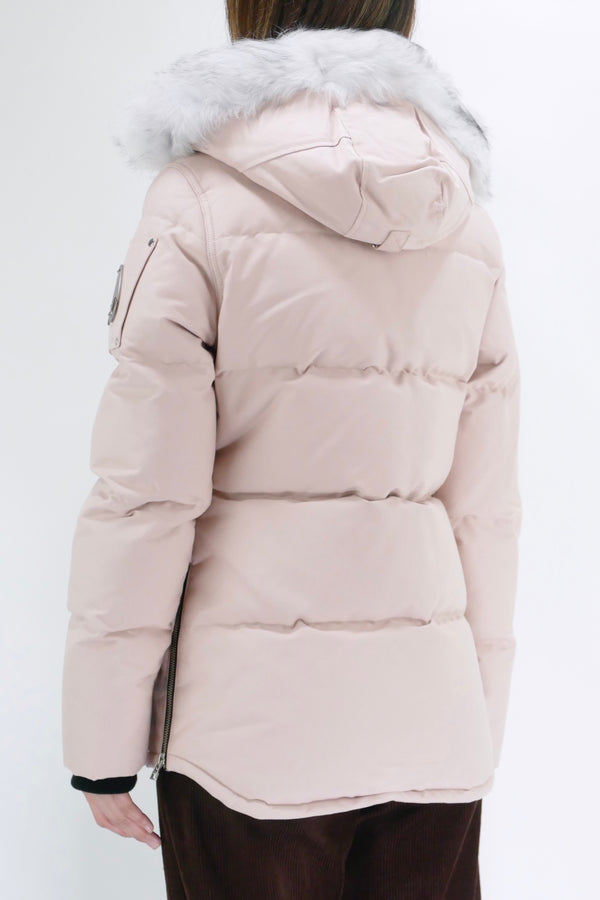 Moose Knuckles Womens Down Jacket 3Q Shearling - Dusy Rose/Natural