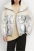 Moose Knuckles Womens Down Puffer Sherpa - Silver/Ivory