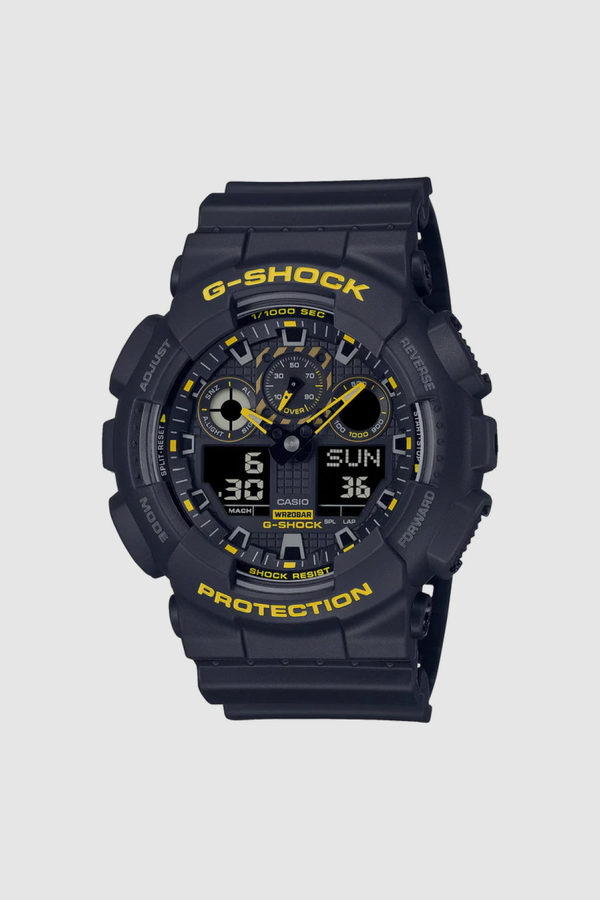 G-Shock GA100CY1A Watch - Black/Yellow - Due West