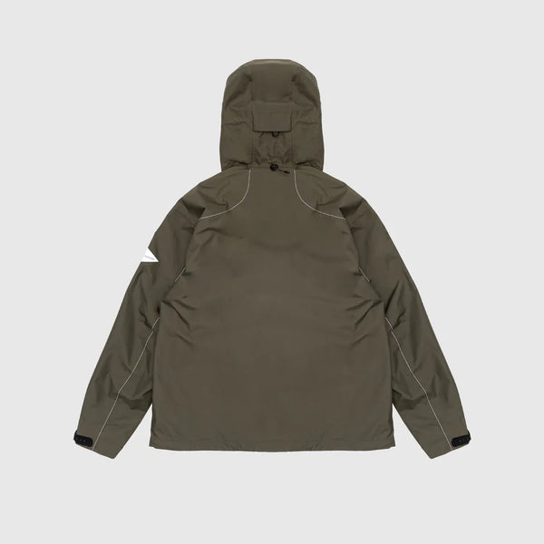 and Wander 2.5L Hiker Rain Jacket - Khaki - Due West