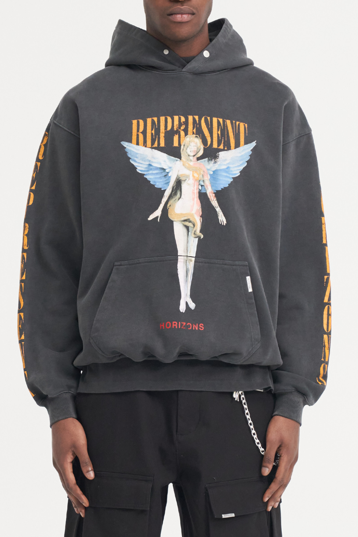 Represent Reborn Hoodie - Black - Due West