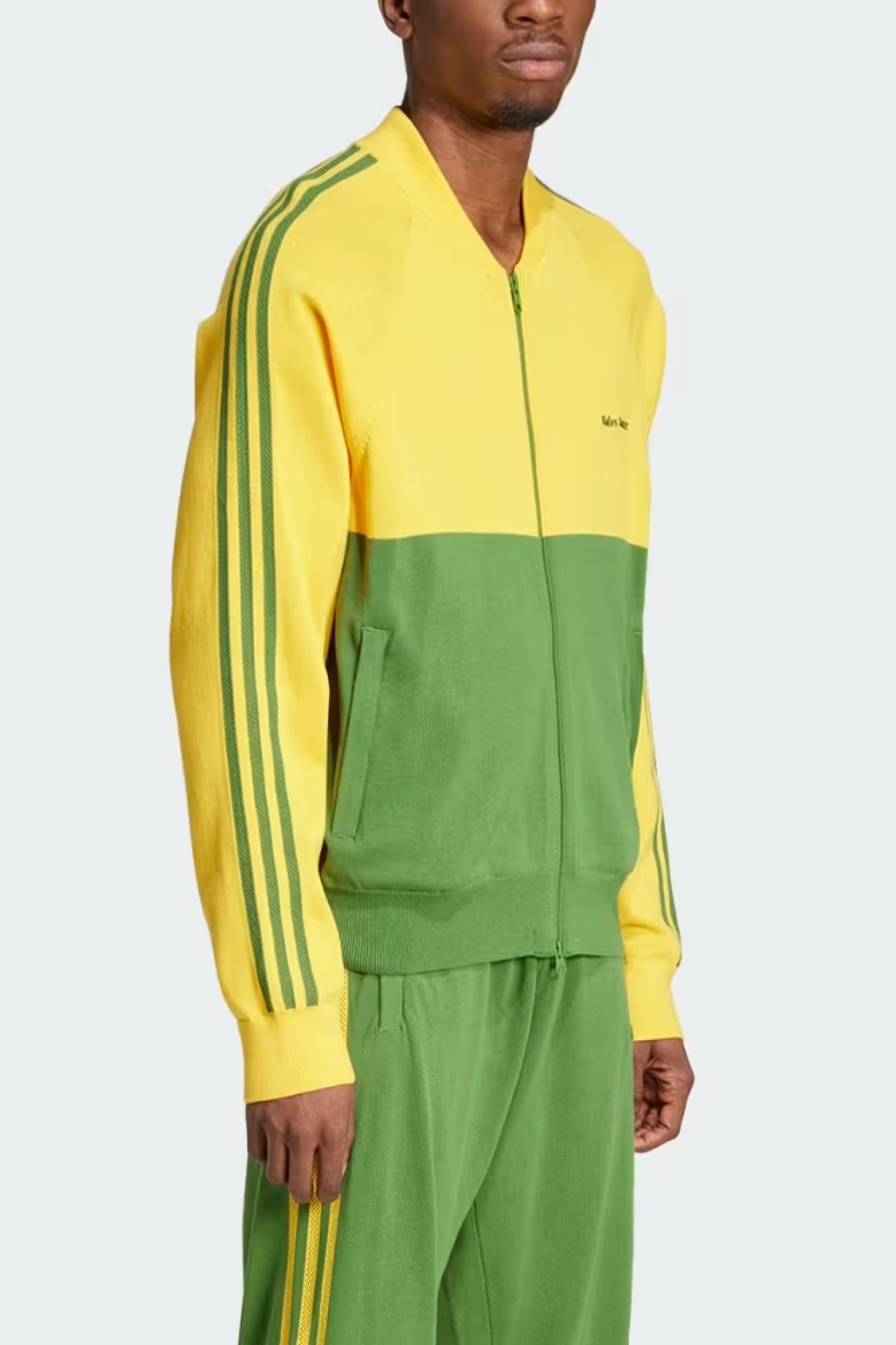 Green and gold adidas tracksuit discount