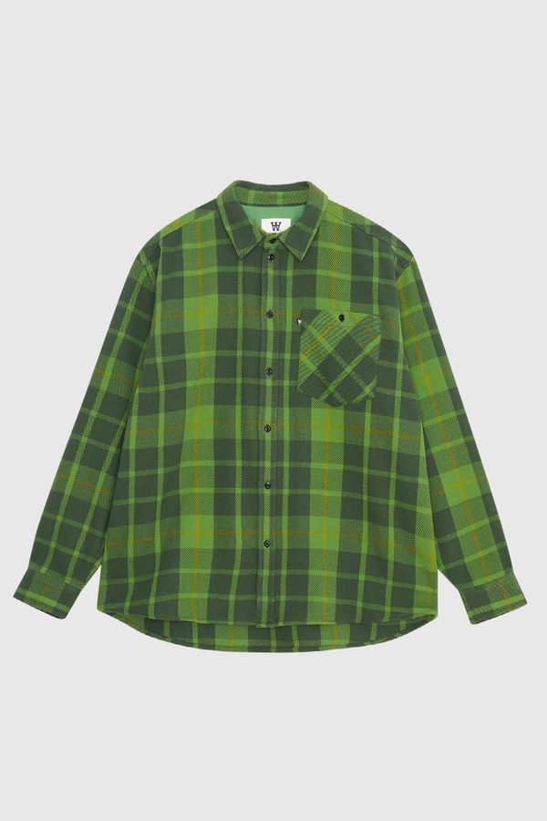 MASU 25AW　shaggy plaid shirt 46 green MASU 25AW shaggy plaid shirt 46 green MASU - SHAGGY PLAID
