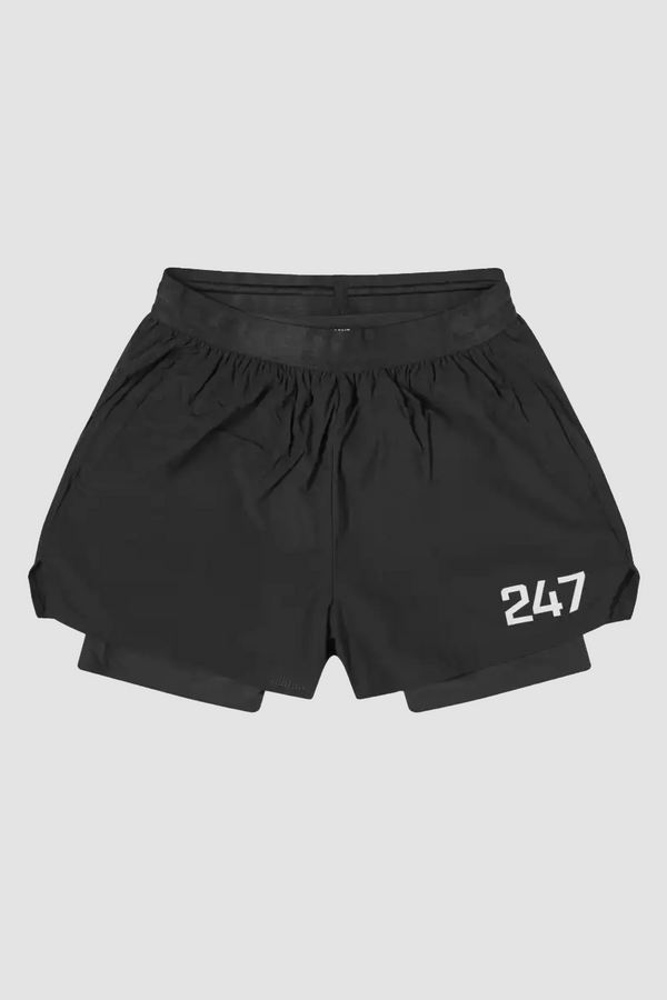 Represent 247 Trail Shorts - Black - Due West