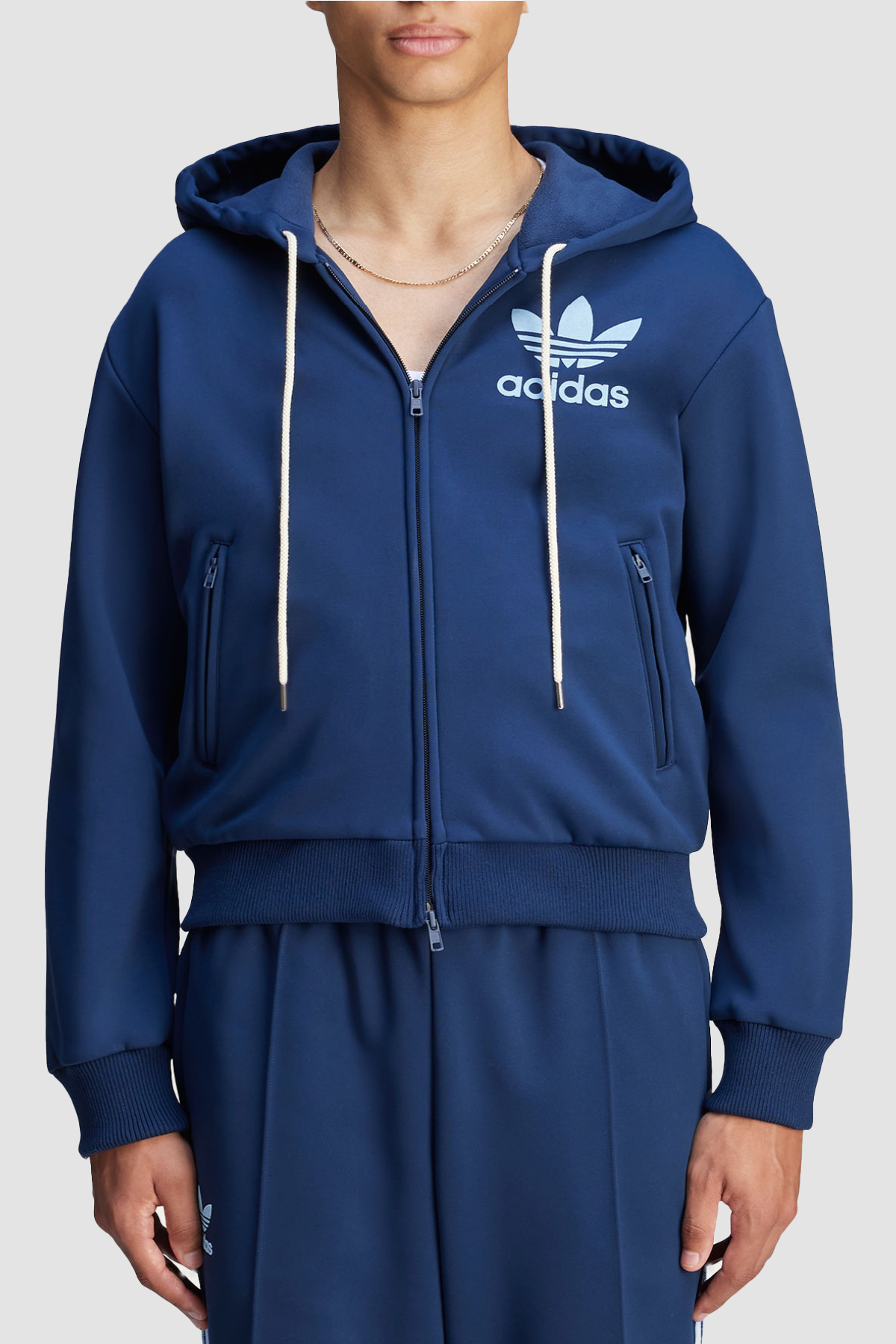 adidas x Wales Bonner Track Hoodie Collegiate Navy Due West