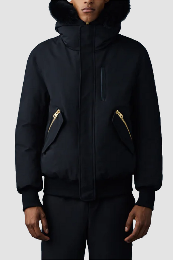 Mackage Mens Down Bomber Dixon-BX - Black/Gold - Due West