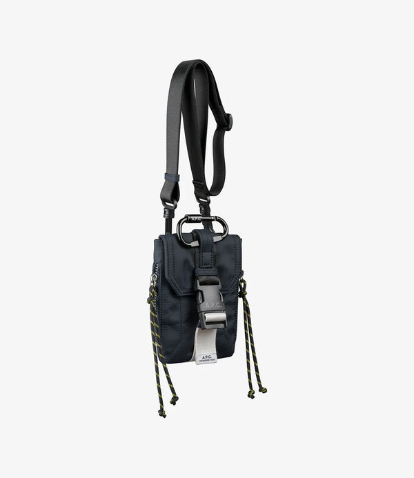A.P.C. Trek Crossbody Pouch Bag - Navy - Due West