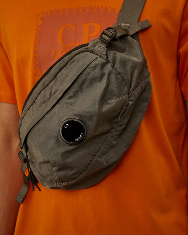 C.P. Company Nylon B Lens Crossbody Waist Bag - Grey - Due West
