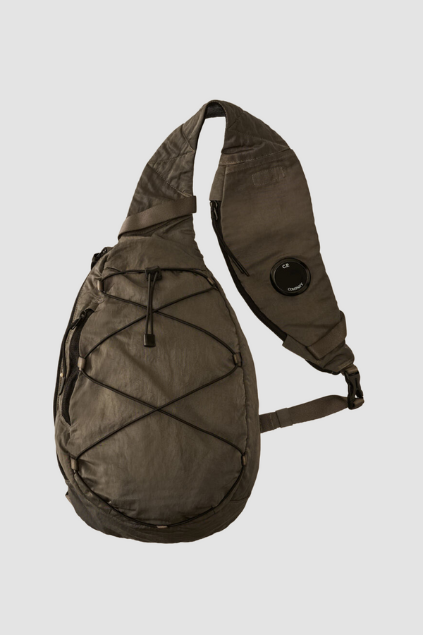 C.P. Company 35A Nylon B Lens Crossbody Bag - Light Grey - Due West