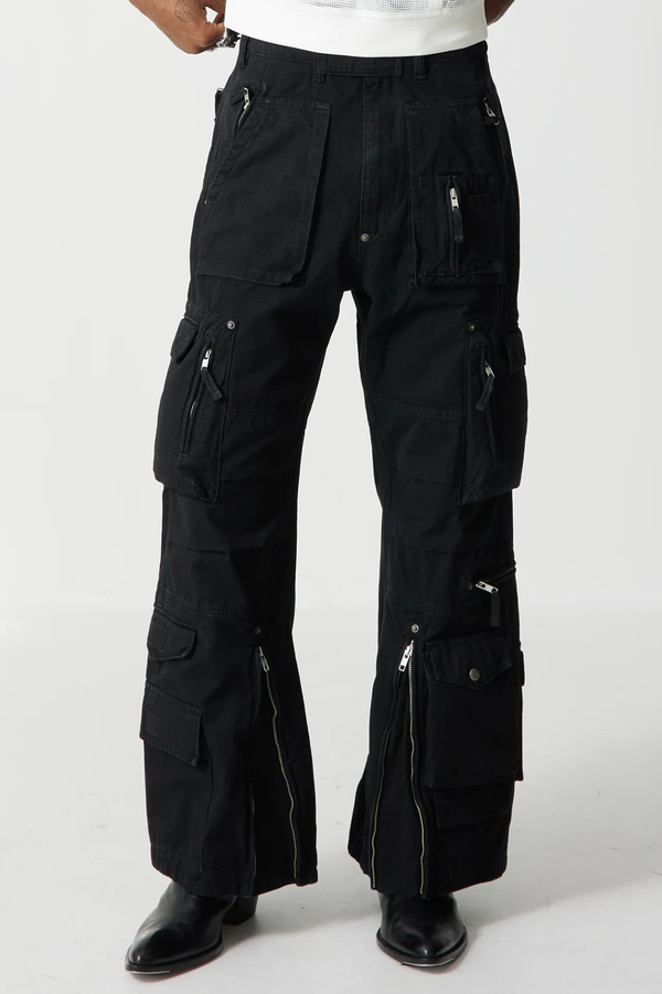 theredthread veil cargo pants scarf set黒 THEREDTHREAD】veil cargo