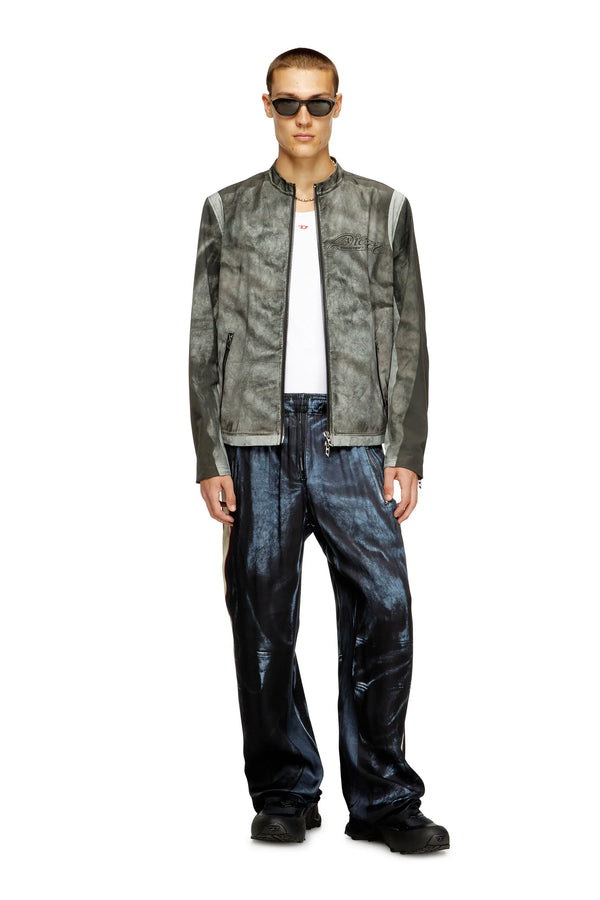 美品　DIESEL 25AW J-EVERT　ライダースジャケット　44サイズ DIESEL J-Evert Jacket - Grey - Due West