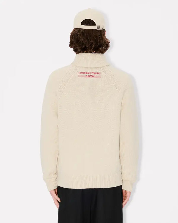 Kenzo City Embroidered Knit Cardigan - Off White - Due West