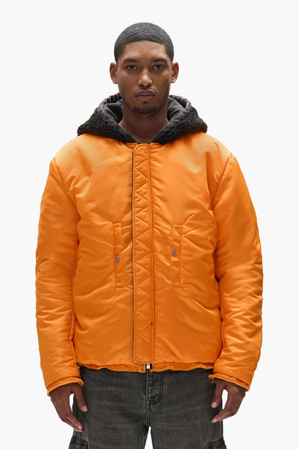 Purple Brand X Alpha Industries Bomber Jacket - Black - Due West
