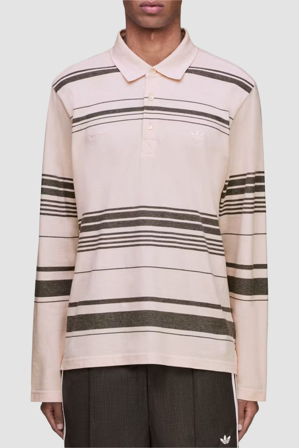 wales bonner ラガーシャツ Adidas x Wales Bonner WB Polo - Wonder Quartz - Due West