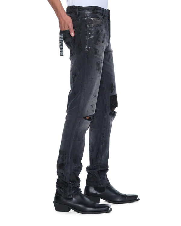 Ksubi Chitch Powder Grey Praying Jeans - Black - Due West