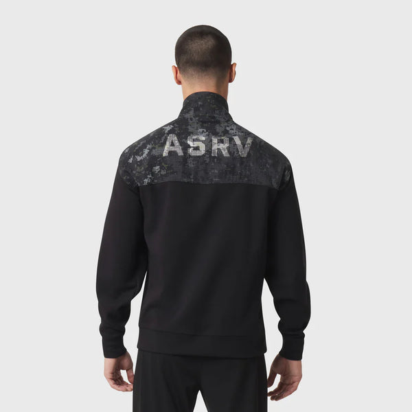 ASRV Dri-Core™ Sidelock Full Zip Sweater - Black - Due West