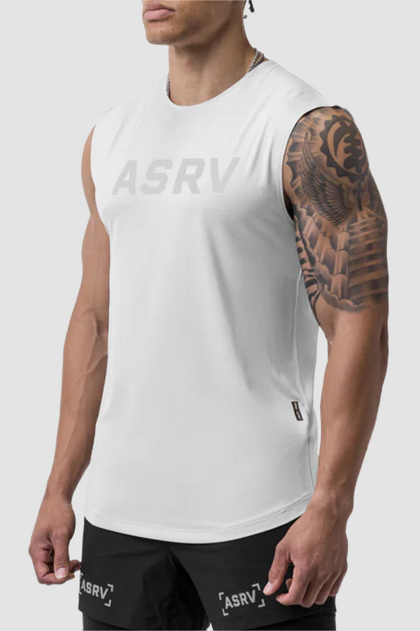 ASRV AeroSilver® Cutoff Tank - White - Due West