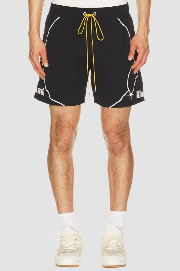 Rhude Moonlight Pista Shorts - Black - Due West