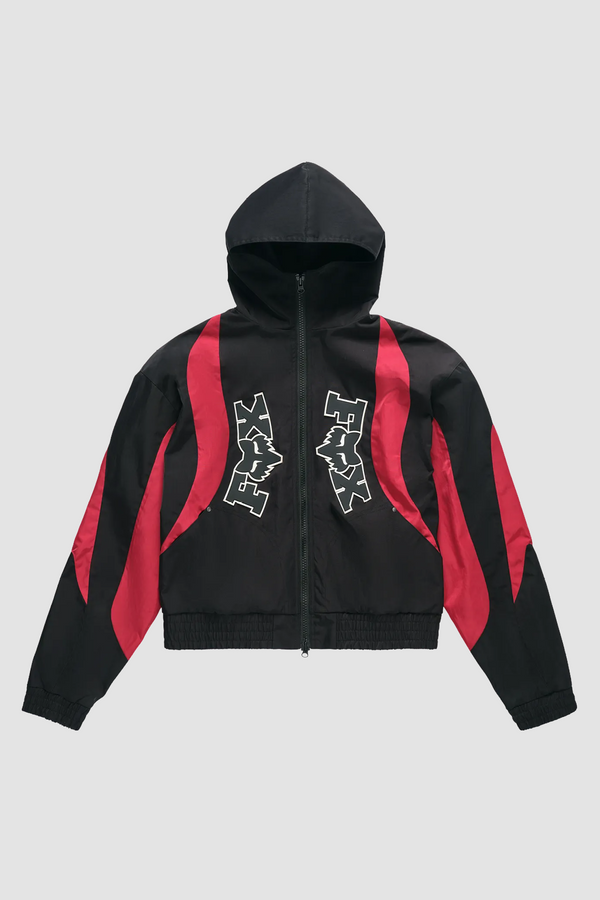 Fox Lab Hooded Racing Jacket - Black - Due West