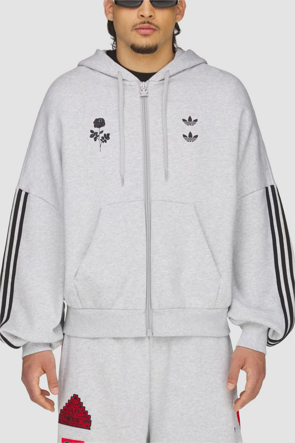 Adidas Originals x Willy Chavarria WC Full Zip Hoodie - Light Grey