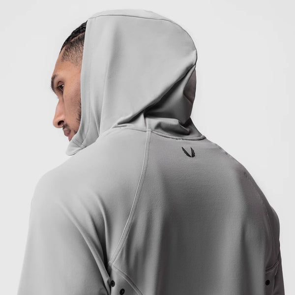 ASRV Performance Fleece Zip Hoodie Slate Grey L Slate Grey