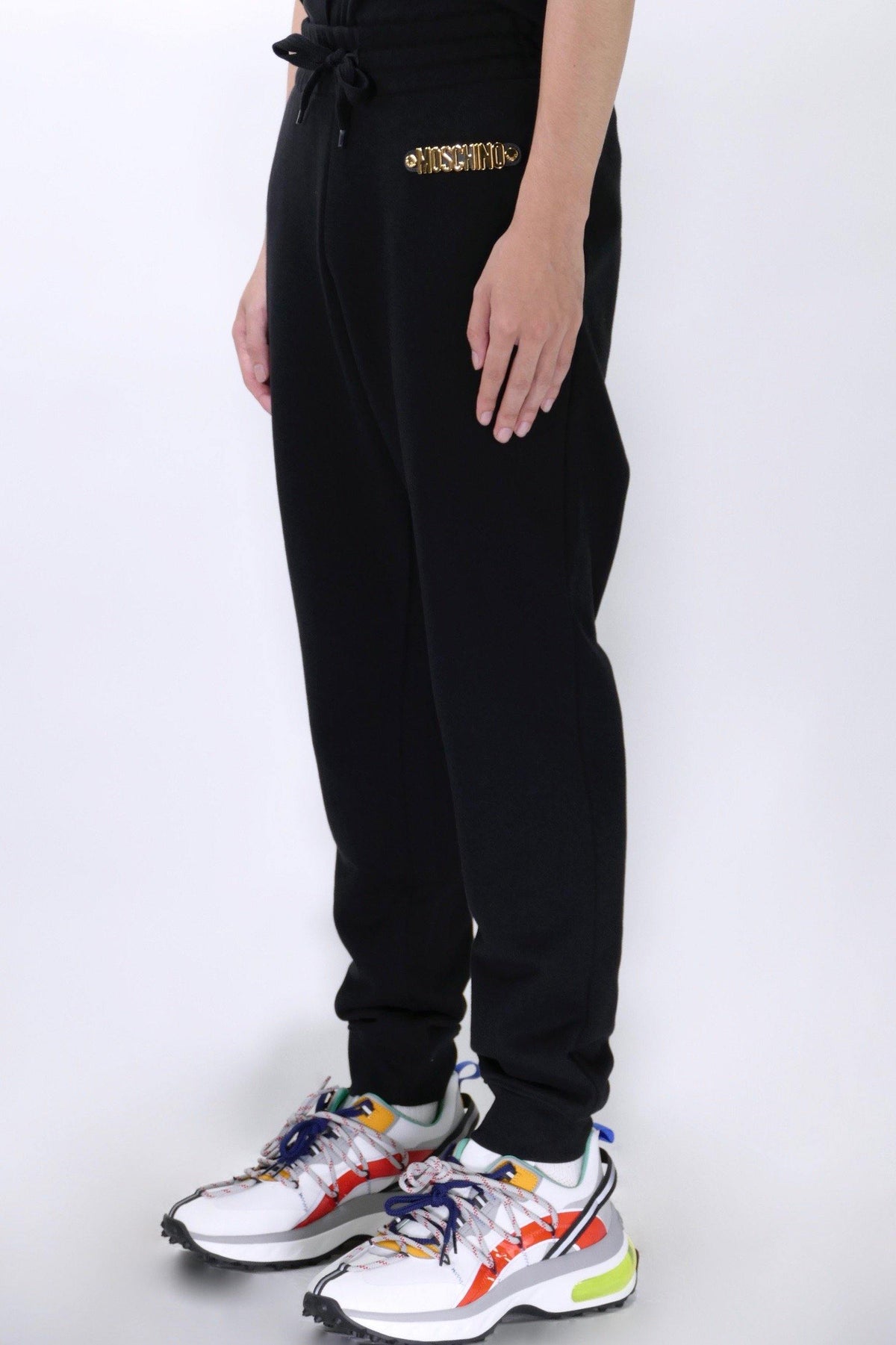 Moschino Lettering Logo Jogger - Black - Due West