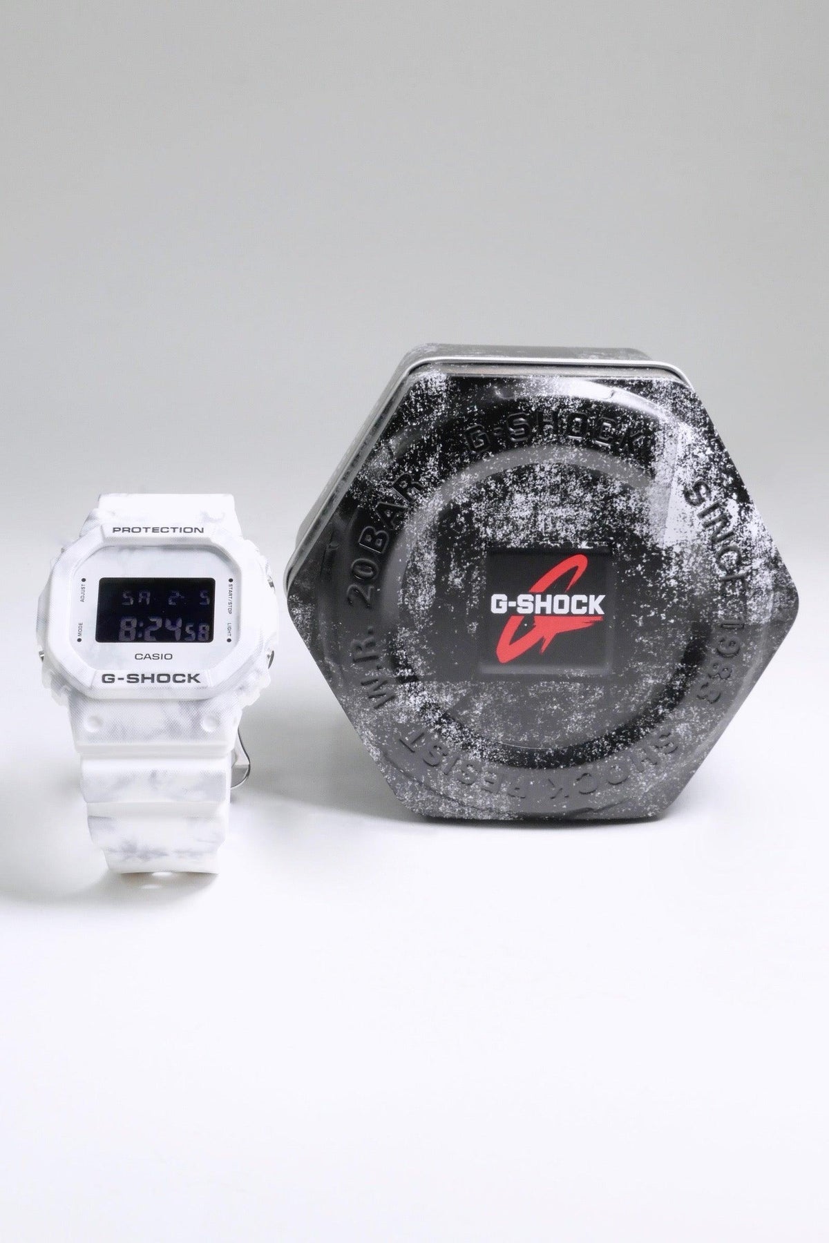 G-Shock DW-5600GC-7CR Watch - White/Silver - Due West