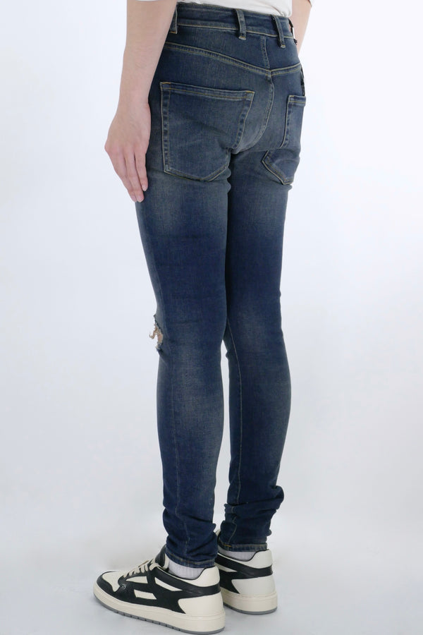 Represent Destroyer Denim Jeans - Dark Blue