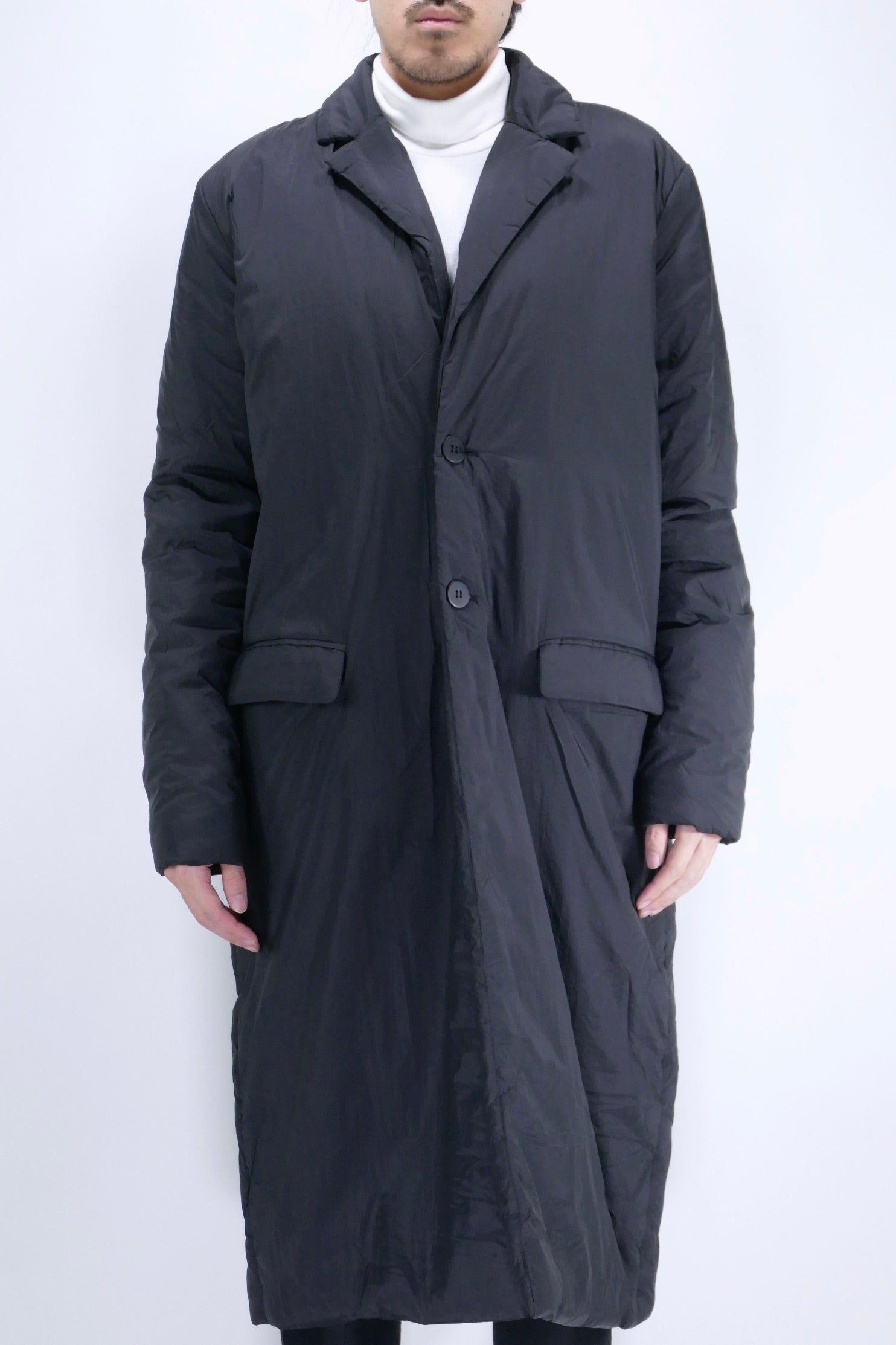 thom/krom M J 60 Light Weight Long Jacket - Black