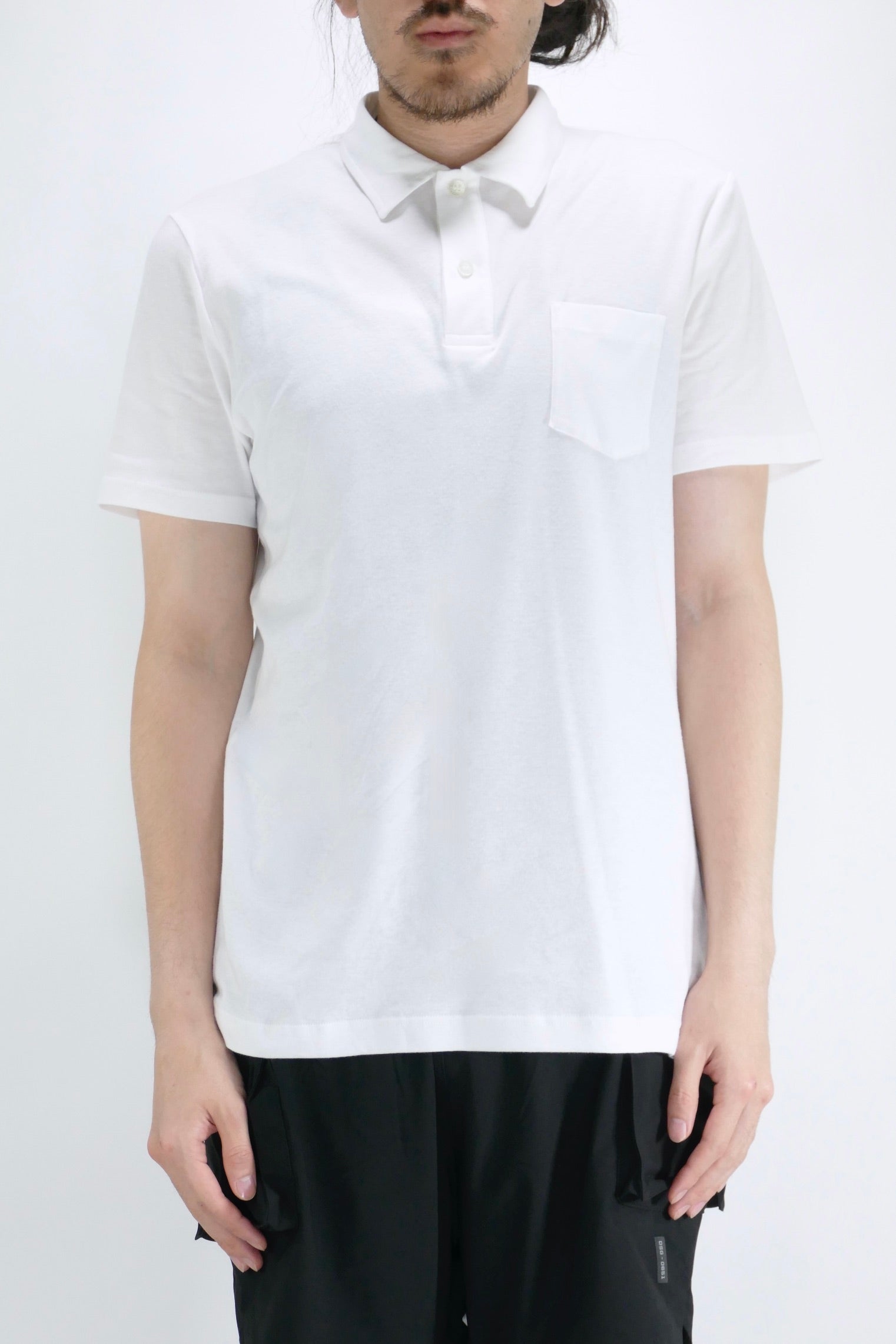 Sunspel Sea Island Cotton Knit Polo - White