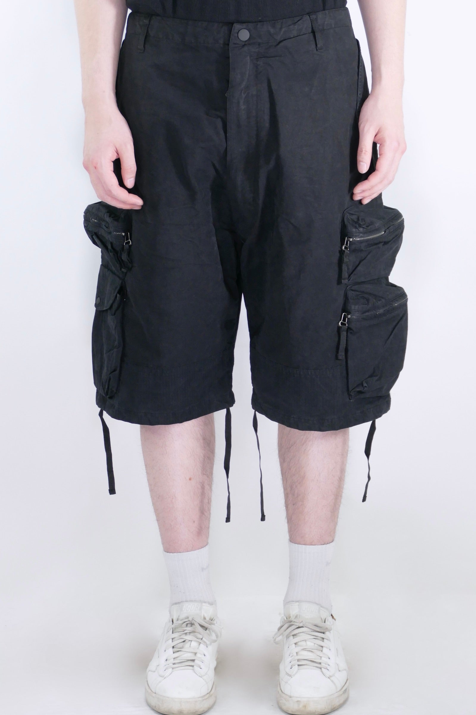 Nemen Articulated Dart Cargo Pants - Black - Due West