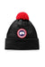 Canada Goose Youth/Kids Winter Hat Merino Pom Toque - Black - Due West