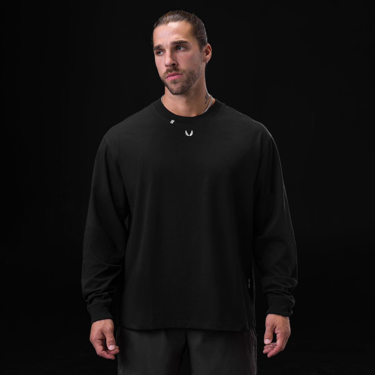 ASRV Tech Essential™ Relaxed Long Sleeve Tee - Black
