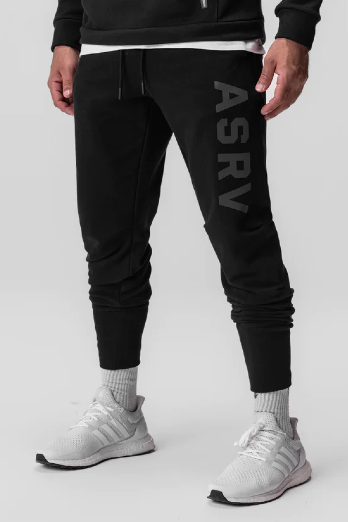 ASRV Tech-Terry™ High Rib Jogger Pants - Black &quot;Asrv&quot;