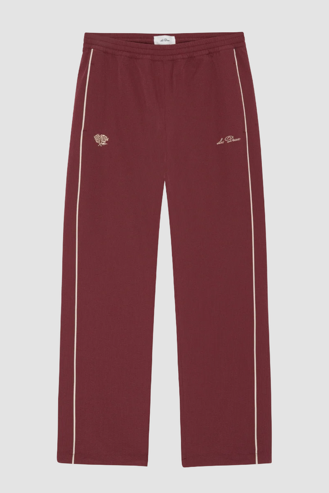 Les Deux Seersucker Track Pants - Red