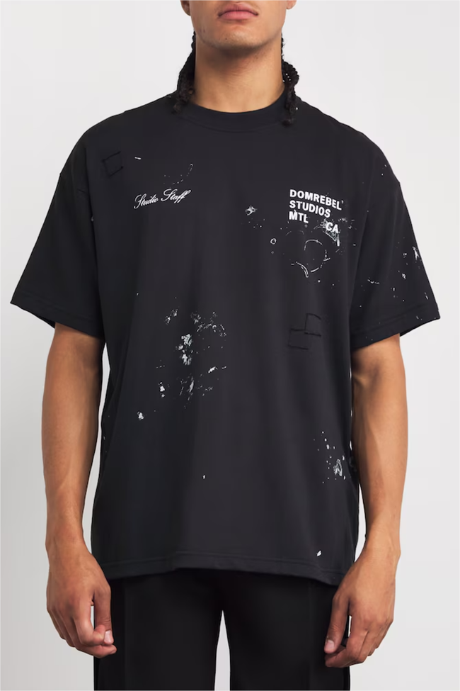 DOMREBEL Staff Tee - Old Black