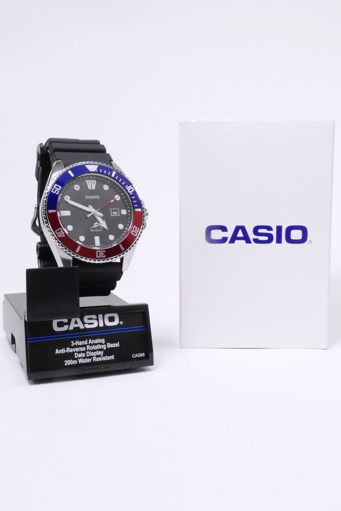 Casio MDV-106B-1A2VCF Watch - Black/Blue/Red