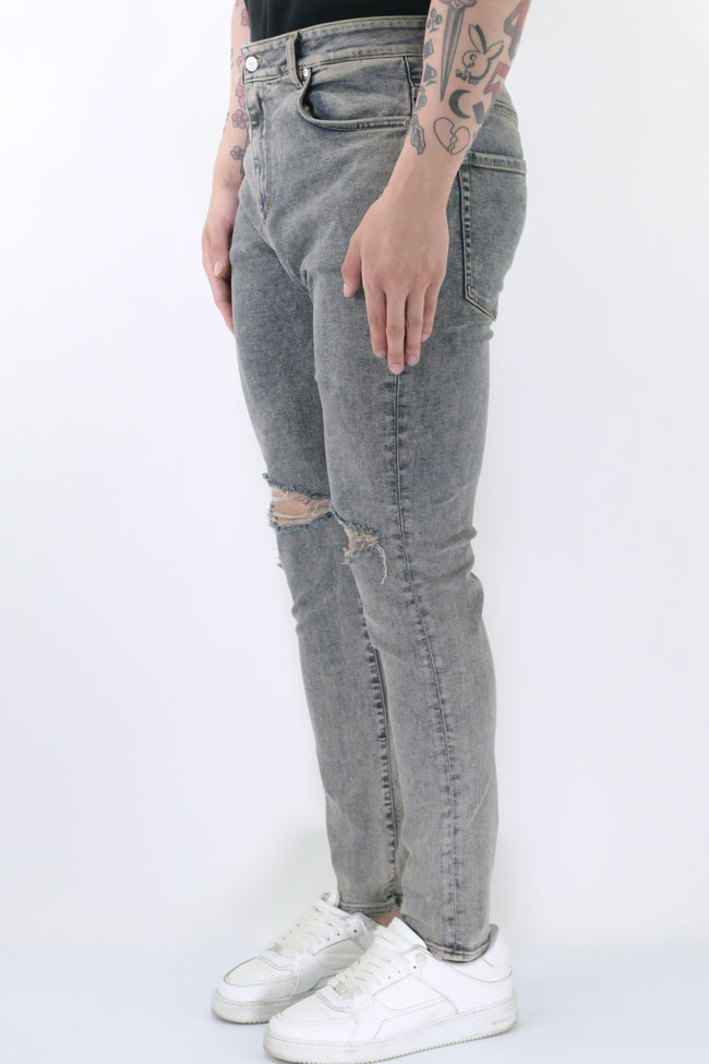 Represent Destroyer Denim Jeans - Blue Cream