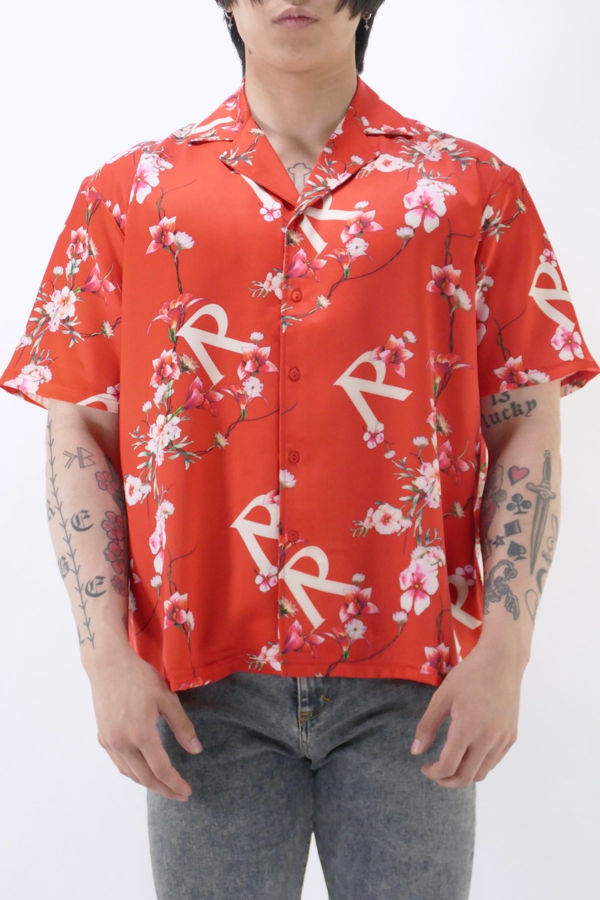 Represent Floral Shirt - Burnt Red