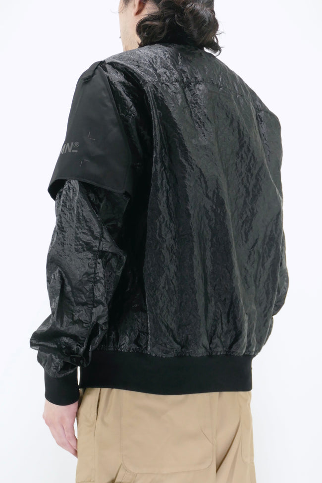 Nemen Garment Dyed Bomber - Ink Black