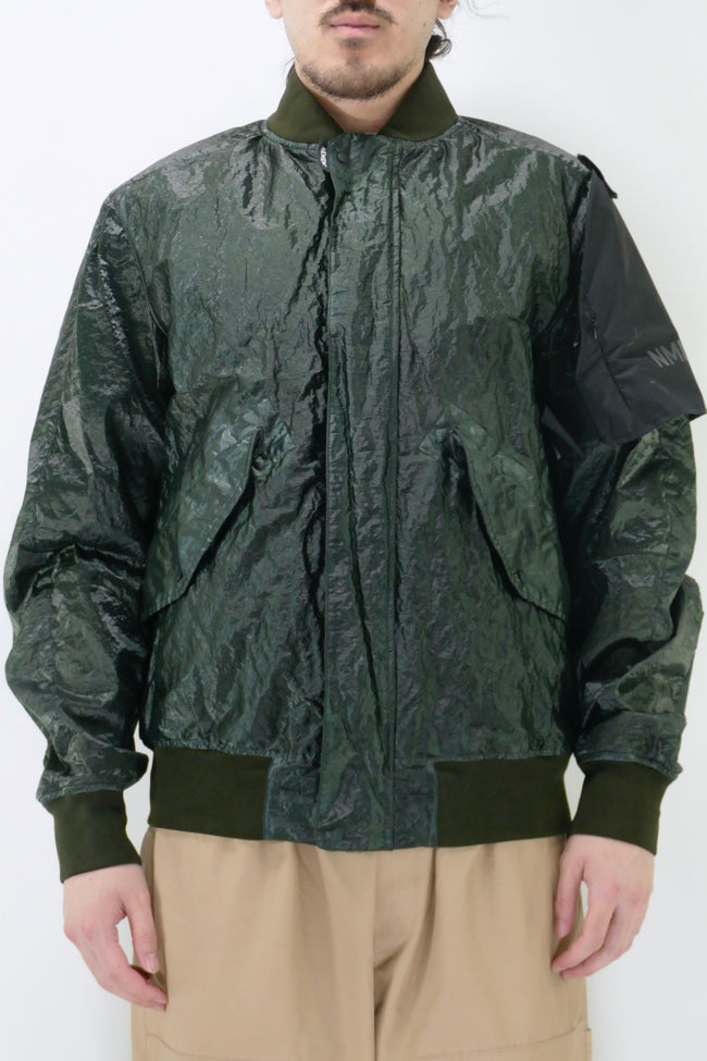 Nemen Garment Dyed Bomber - Olive