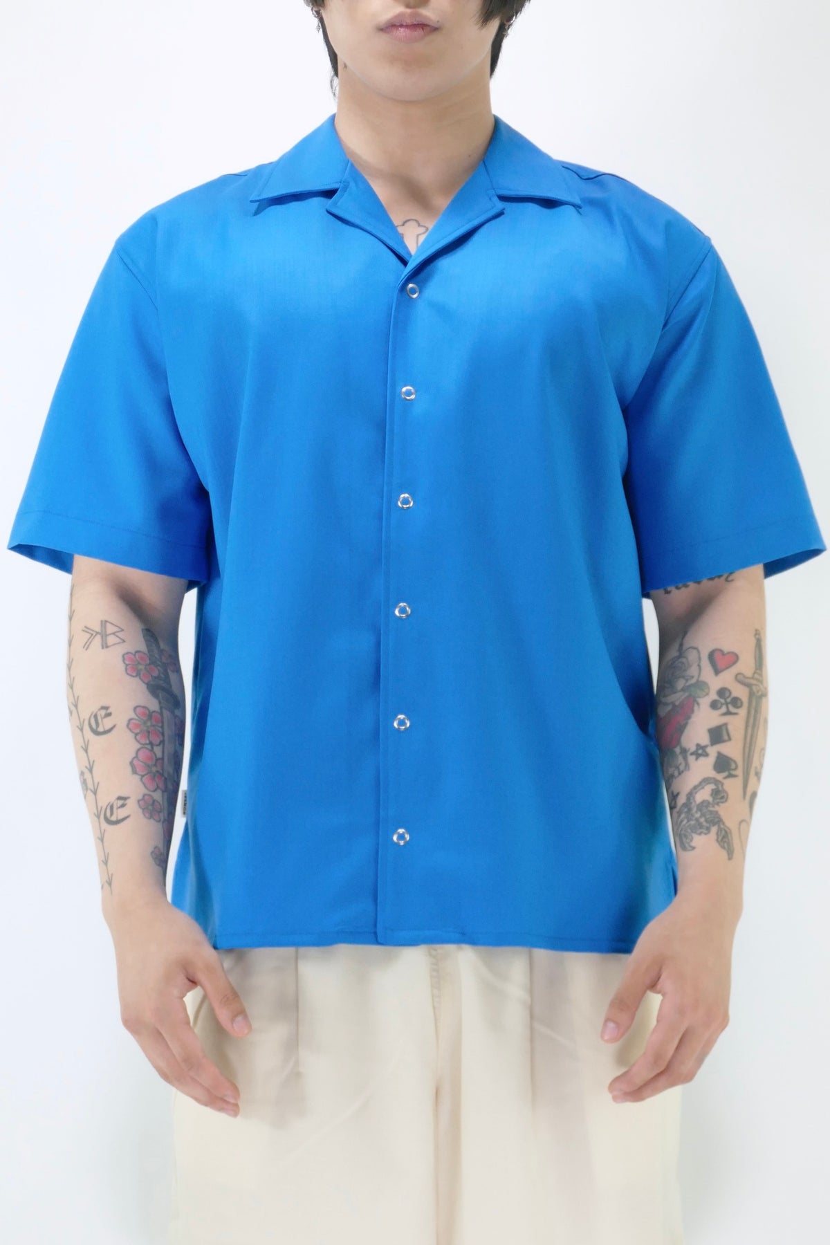Bonsai Bowling Shirt - Azure