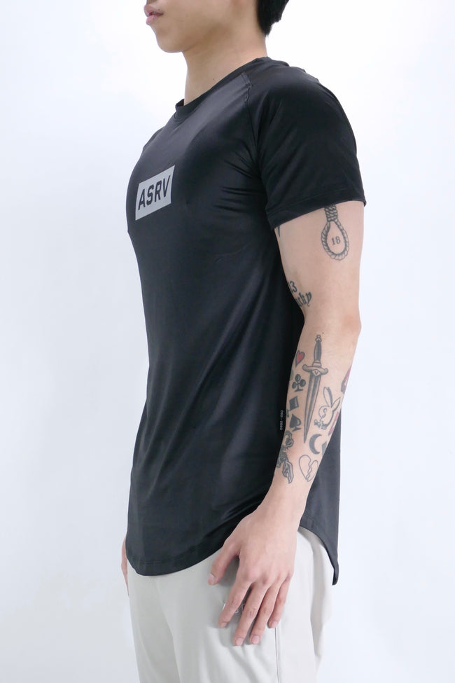 ASRV Aerosilver® Established Box Logo Tee - Black