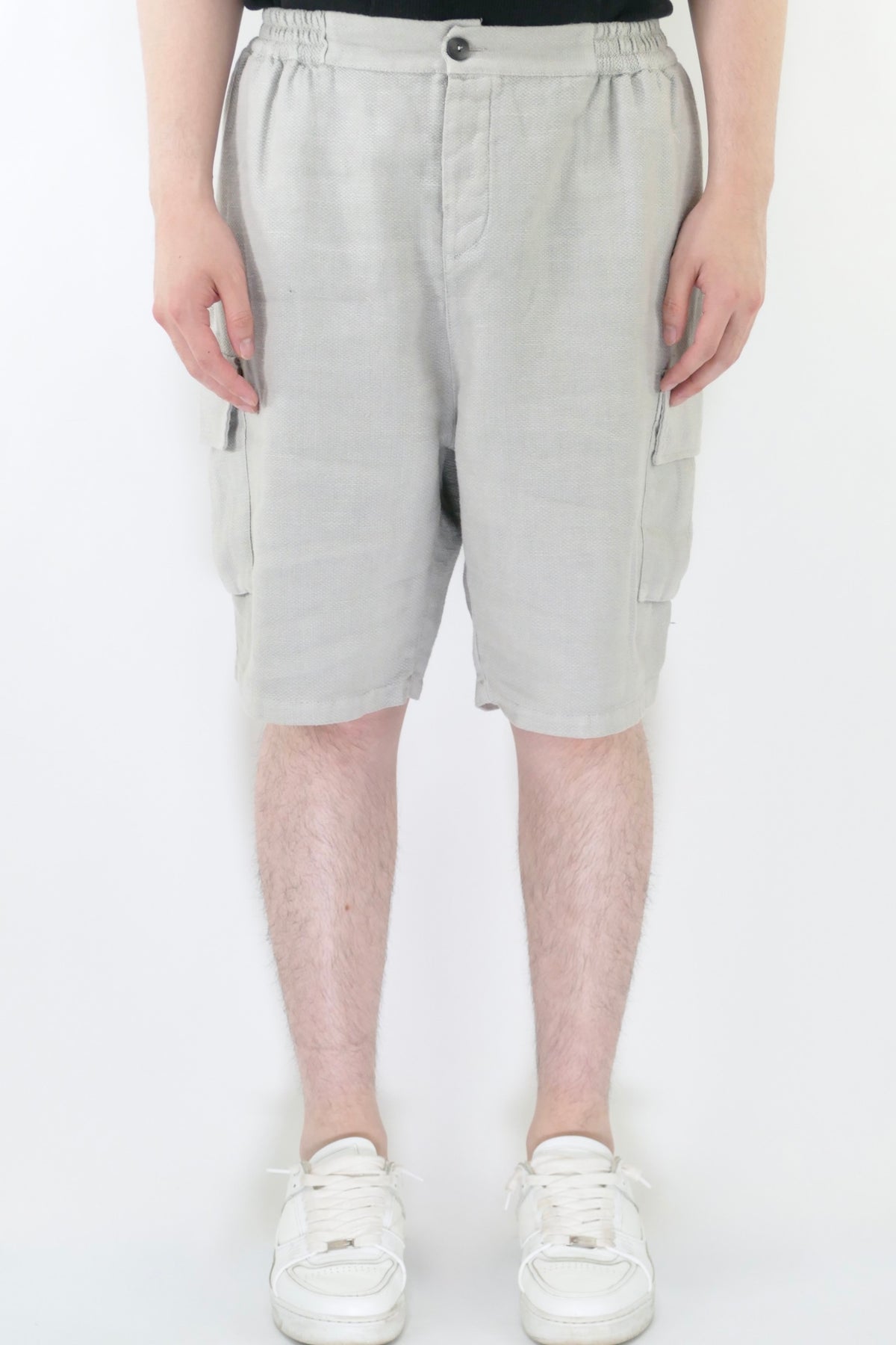Athoa Bermuda Cargo Shorts - Grey