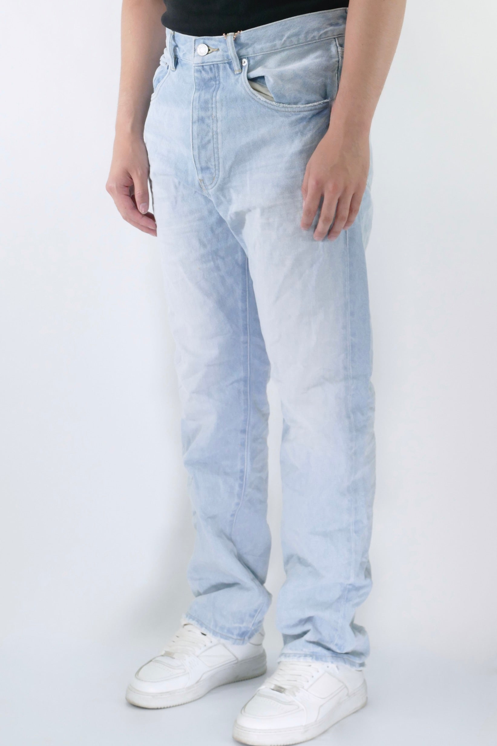 Purple Brand Five-Pocket Style Jeans With Rips Detail in Blue for Men