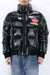 Dsquared2 Mens Down Bomber Glossy Puff Kaban - Black
